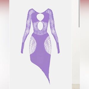POSTER GIRL DRESS PURPLE